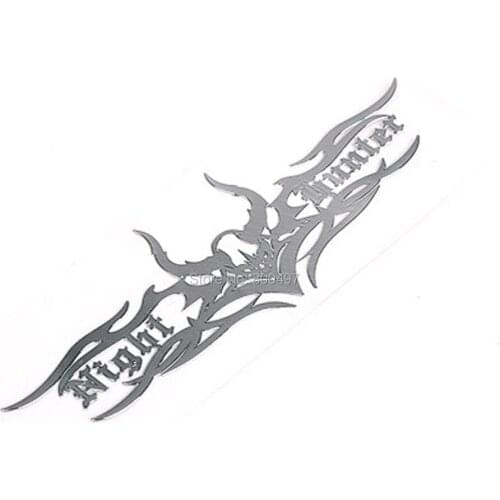 Newest 3D Car Trunk Nickel Alloy Badge Emblem Sticker Accessories Adhesive Styling Badge Decal For GTR 34 Monster