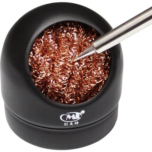 New Soldering Iron wire with Electric Soldering Iron Stand Holder Welding Soldering Solder Iron Tip Cleaner Cleaning Steel Ball