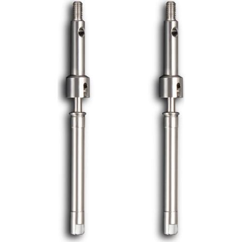 KYX Racing Stainless Steel Front Axle CVD Shaft Drive Shaft Dogbone for RC Crawler Car Axial SCX24 90081 AXI00001 AXI00002 00004