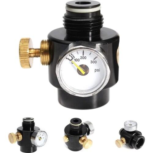 Paintball Guns PCP Co2 Compress Tank Regulator Max Input 1500psi and Output 0-300psi Paintball Accessories
