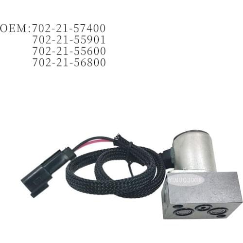 For Komatsu PC200-8/300/350-8 plunger pump solenoid valve with wire OE:702-21-57400 7022157400