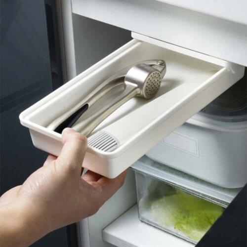 Self Adhesive Under Desk Drawer Hidden Organizer Storage Box Holder Stationery