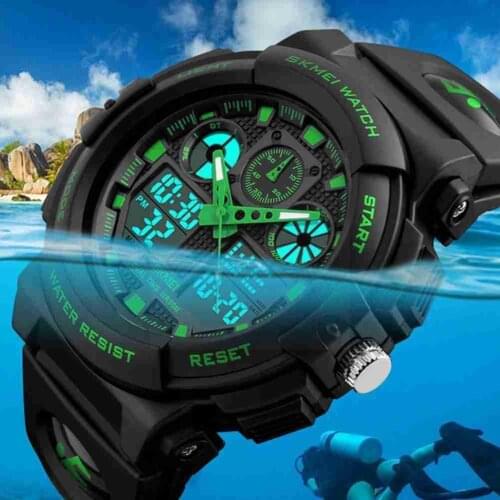 SKMEI Sports Wristwatch Outdoor Waterproof Led Digital Military Luxury Quartz Mens Gift Birthday Watch Watches For Boyfrie V0P0