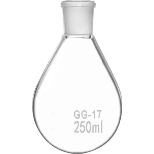 Glass Eggplant Shaped Distillation Flask standard frosted mouth 29# Oval bottom single mouth flask