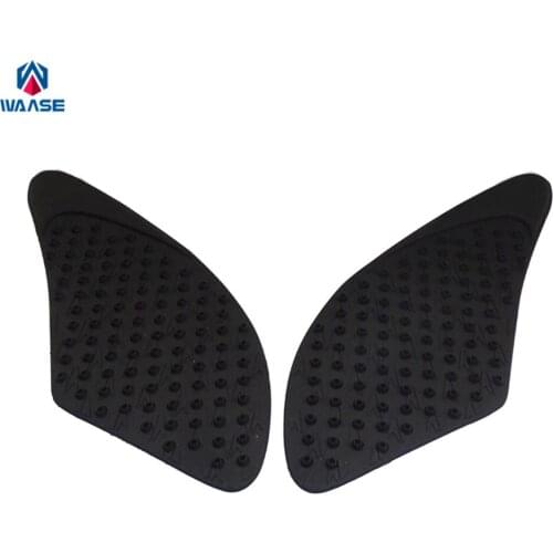 Waase Motorcycle Tank Pad Protector Sticker Decal Gas Knee Grip Tank Traction Pad Side For Kawasaki ZX-6R ZX6R 2007 2008