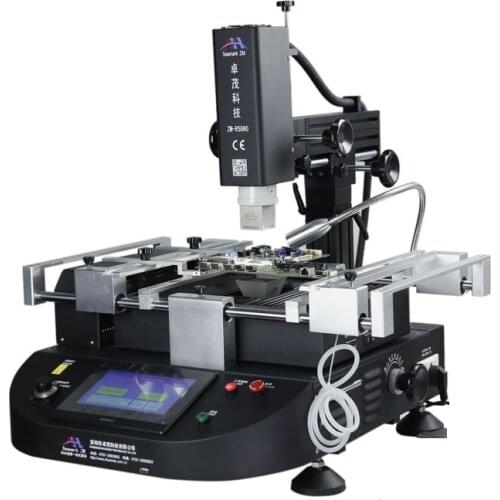 Zhuomao ZM-R5860 ZM-R5860C BGA Rework Station 3 Zone with bga tools in solder flux welding stencils balls for IC Chip reapir