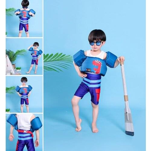 1PCS Pretty Inflatable Child Swim Vest Cartoon Life Vest Jackets Kids Swimming pool Float Ring Swim Arm Ring Safety Training Toy