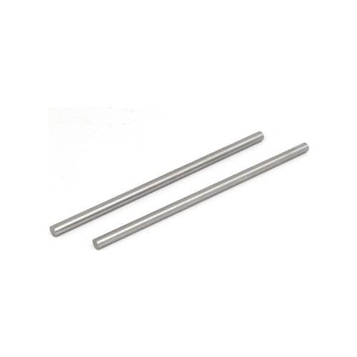 8mm Dia 200mm Length HSS Round Shaft Rod Bar Lathe Tools Gray 2pcs