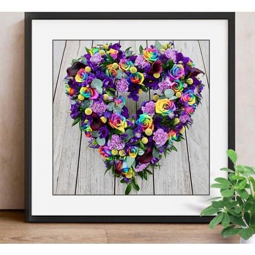Diamond Painting Flower Picture Of Rhinestone Mosaic Diamond Embroidery Full Kit Sale Needle Arts & Craft Home Decor