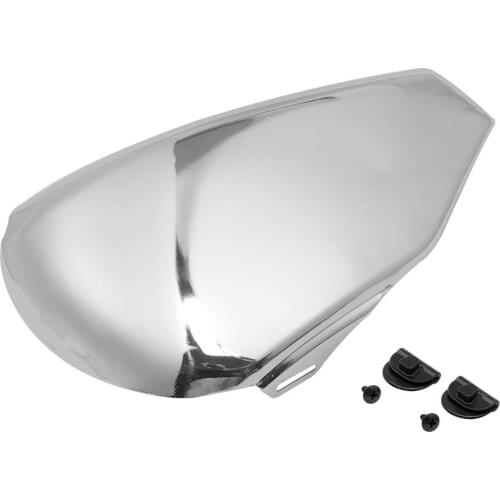 Black Chrome Cafe Racer Motorcycle Left Battery Side Fairing Cover Oil Tank Cover Mask Fit For Harley Sportster XL Iron 883 1200
