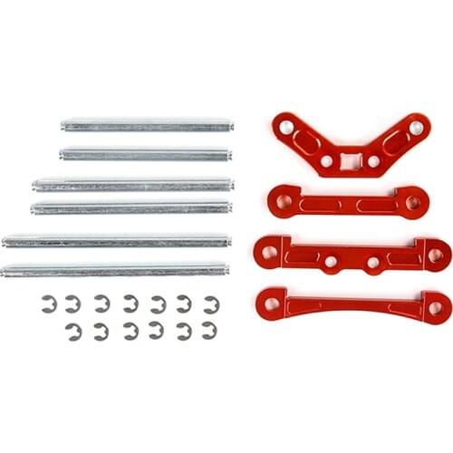 CNC Front Rear Suspension Pivot Axle Pin Positioning Pieces Set for 1/5 HPI KM Rovan BAJA 5B 5T 5SC RC Car Parts