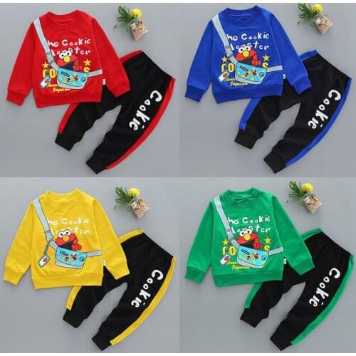 Cartoon Mickey Minnie Set Boys' Childrens Long Sleeve Girls' Infant Sports Two-piece Set 1-5 Years Old Leisure SetGirlsutfits