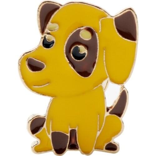 HEYu Enamel Pin Animal Hedgehog Brooch Pins Cute Hemiechinus auritus Doggie Shape Lapel Pin Jewelry Brooches Gifts for Kids