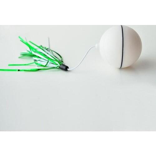 Hot Style Cat Toy Ball USB Charging Electric Pet LED Rolling Laser Ball Fun Toy Pet Toys Can Be Exchanged for Feather Qianyi