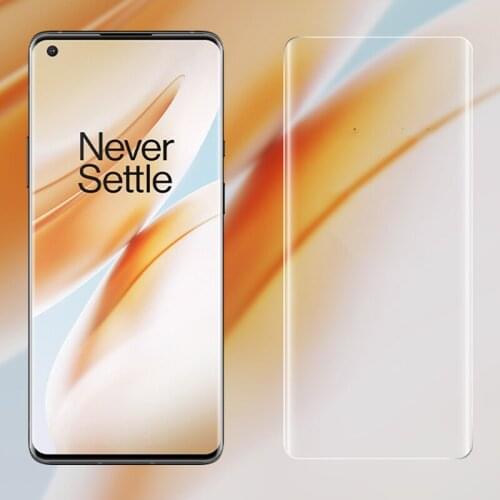 50pcs 9H Full Cover Coverage 3D Curved Tempered Glass Explosion Premium Screen Protector Flim Guard For Oneplus 8 Pro 7 7T