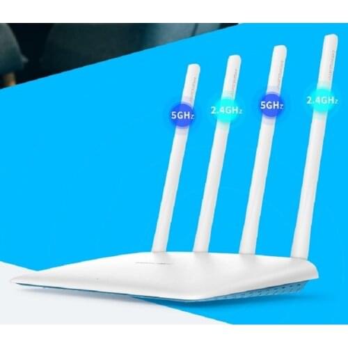 Chinese Firmware 4* high gain antennas 802.11AC 1167Mbps Dual Band AC1200 Wireless Router, 2.4G+5G 100Mbps WAN Port WiFi Router