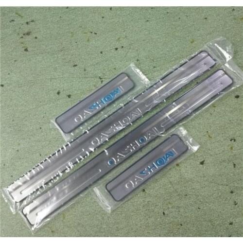 For Nissan QASHQAI j10 2007-2018 4pcs/set High-quality stainless steel Door Sill Cover Welcome Pedal Trim Car-styling Accessorie