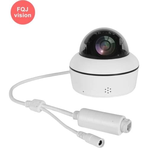 Dome IP PTZ Indoor Security Camera Pan Tilt 4xZoom Two Way Audio 5MP Speed ONVIF POE Surveillance Camera Built in Microphone