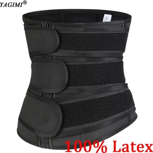 Latex Colombian Waist Trainer 9 Steel Bones Sweat Slimming Belt for Women Compression Trimmer Workout Fitness Shapewear Fajas