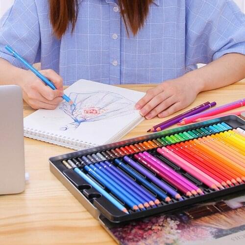 24/36/48/72Color Oily Colored Pencil Set Oil Painting Painting Art Supplies For Writing Drawing Sketch Lapis Lazuli Art Supplies