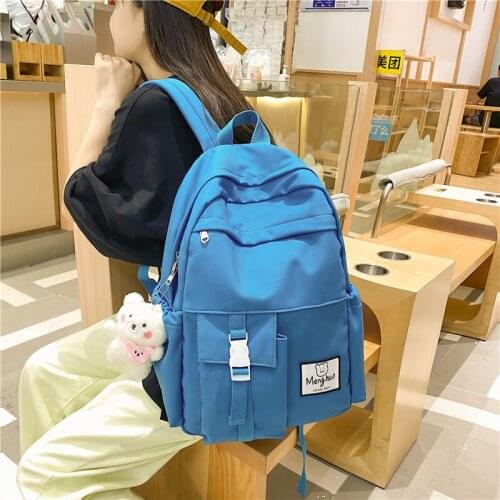 Women Cute Backpack Nylon Female Harajuku School Laptop Bag College Lady Kawaii Casual Backpacks Fashion Book Girl Bags Student