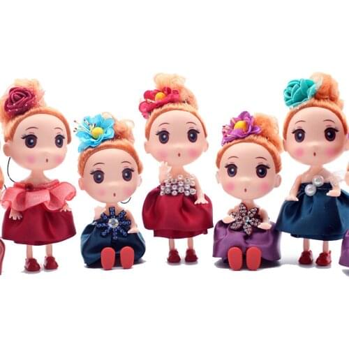 Mini 12cm Confused Dolls Toys Fashion Baby Girl Doll Body Dolls Toy for Girls Gift Random Styles