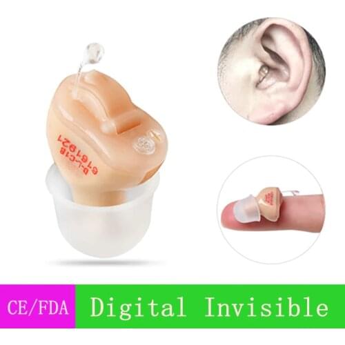 Dropshipping Best Digital Channels Hearing Aids Sound Amplifier Mini CIC Elderly Hearing Aid Invisible Hearing aid