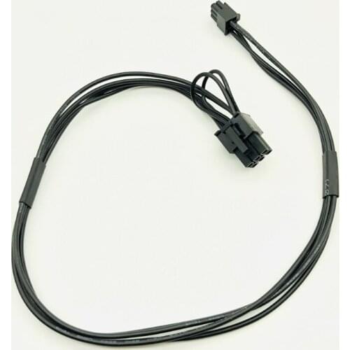 Mini Small 6 Pin to PCI-E 6PIN Graphics Card Video Card Power Cable Cord 45cm Video Card Connector 6P to 6P for Dell Motherboard