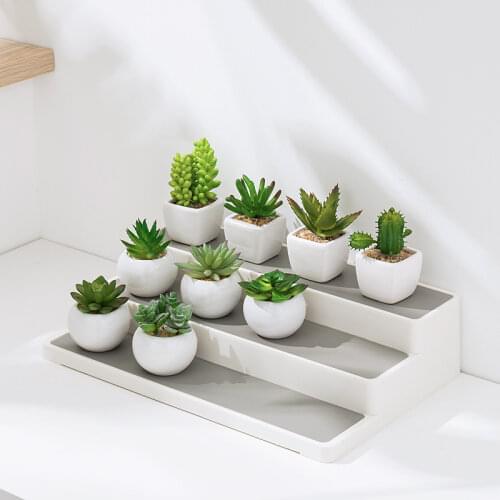 1pec Multifunctional Kitchen Tiered Seasoning Bottle Rack, Three-tier Stepped Sorting Storage Rack, Desktop Book Sorting Rack