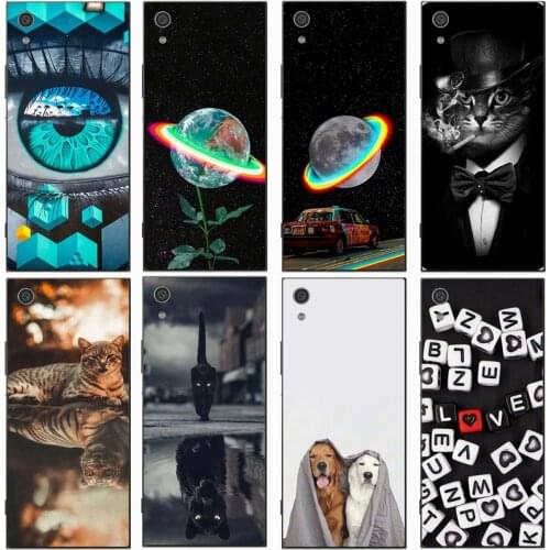 Fashion Soft silicone TPU Back Cover For Xperia XA1 Ultra Phone Funda Case For Xperia XA1 Plus for Xperia XA1 Cute Cartoon Case