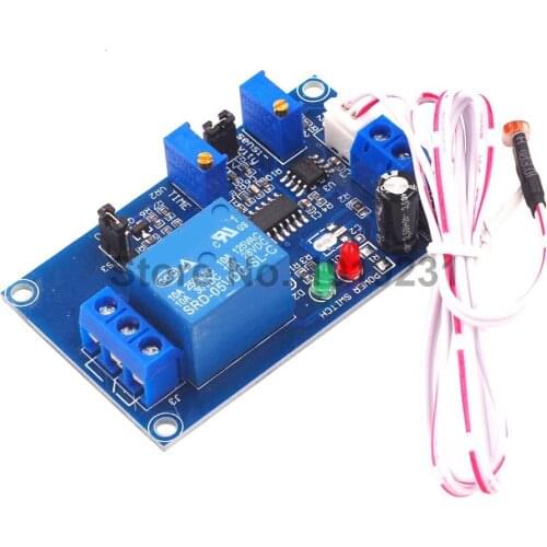 Photosensitive Resistor Relay Module 5V 12V Light Control Delay Adjustable Switch