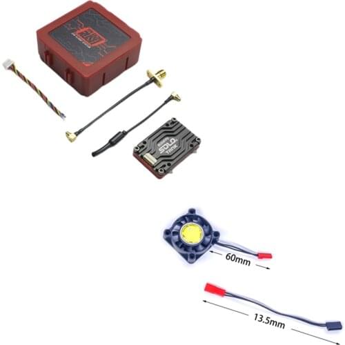 RUSH TANK SOLO 5.8G 48CH PITMode 1.6W 1600mW Adjustable VTX 2-6S Built-in Microphone CNC Cooling Shell for FPV Long Range DIY