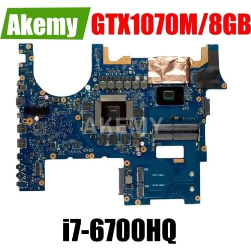 SAMXINNO G752VS Mainboard For Asus G752VM G752VML G752VS G752VSK Motherboard i7-6700HQ GTX 1070M/8GB GPU 100% Work