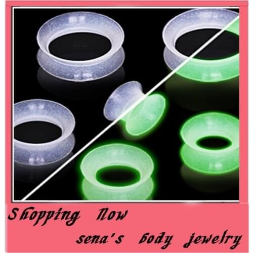 Wholesales 80pcs/lot 8 size Silicone Ear Flesh Tunnel Ear Plug Unique Ear Tunnel Piercings