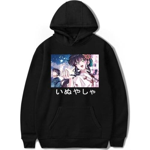 Anime Inuyasha Hoodie Harajuku Printed Sweatshirts Sesshoumaru Unisex Coat Cartoon Manga Oversized Tracksuit Clothes Tops Autumn