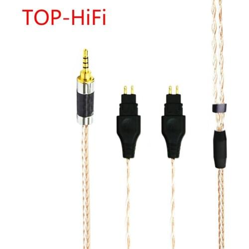 TOP-HiFi 8 Cores Copper Silver Mixed Headphone Upgrade Replacement Cable For Hd600 Hd650 Hd525 Hd545 Hd565 Hd580 Hd6xx