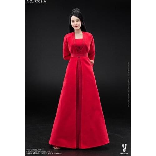 VERYCOOL VCL-1006 1/6 woman puppet red costume dress12 inch woman puppet available in stock