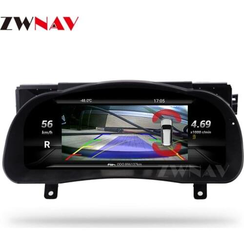 12.3"LCD Android 9 Car Instrument Dashboard Display GPS Navi For Toyota highlander 2015-2019 Head Unit screen
