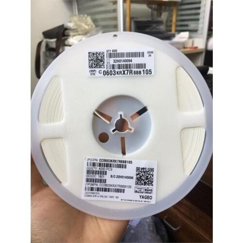 100% Original New In stock 0603 1UF 105K 50V 10% 4000pcs/lot