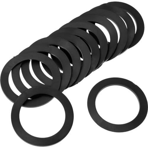 12Pcs Plastic Flush Valve Seals O-Rings Sealer Set Kitchen Sink Gaskets Leakproof Grommet for Bathroom Toilets Wash Basin Sewer