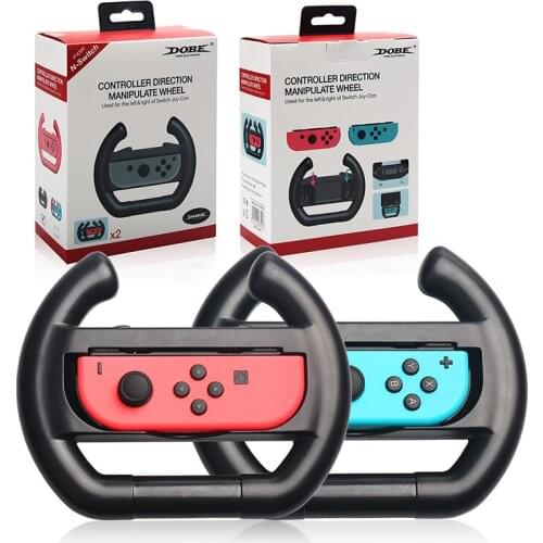 2pcs ABS Steering Wheel Handle Stand Holder for Nintendo Nintend Switch Left Right Joy-Con Joycon NS NX Controller Game