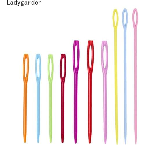 30PCS 7cm 9cm 15cm Long Large Eye Pin Plastic Darning Sewing Needles Stitchery Needle Wool Embroidery Tapestry Pins