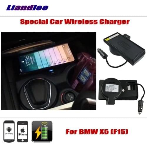 Accessories For BMW X5 (F15) 2016~2019 Special hidden Car Wireless Charger Storage For IPhone Android Iphone Battery Charger