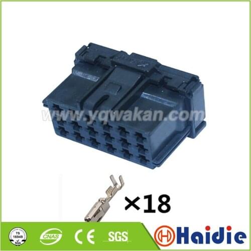 2sets auto 18pin plastic housing plug 968974-1 wire electric cable connector 8-968974-1