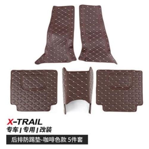 Car styling interior seat rear PU armrest B column anti-kick pad protection pad For Nissan X-Trail X Trail T32 Rogue 2014-2019