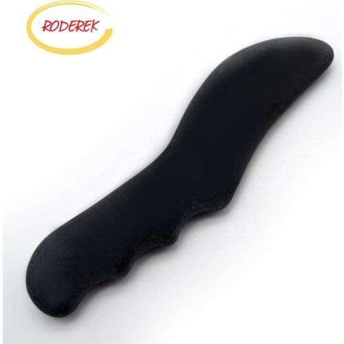 Black Bian Stone Guasha Board Natural Stone Gua Sha Tool Health and Skin Care Massage Tools For Body