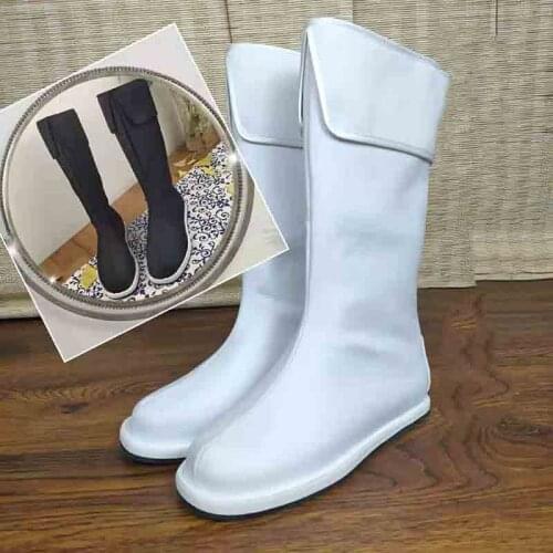 Hanfu Shoes Chinese Traditional Hanfu Boots Men&Women Hanfu Shoes Black Thick-soled Platform Boots Shoes For Women Men Plus Size