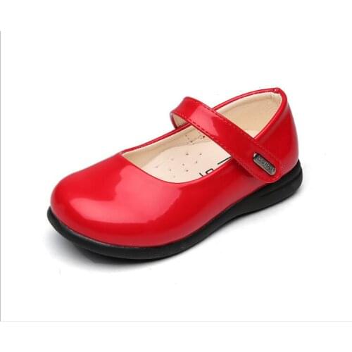 Girls PU leather princess shoes spring autumn childrens shoes school girl casual footwear teenage wedding party dance shoes
