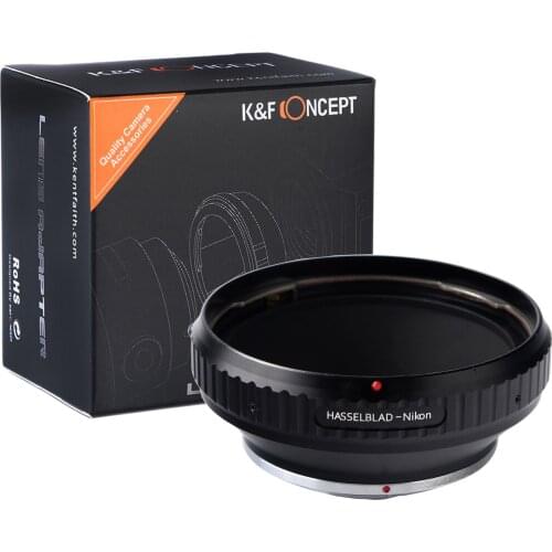 K&F Concept HB-AI Camera Lens Mount Adapter for Hasselblad V Mount Lens to Nikon d3500 d5300 d5600 d750 F Mount Camera Body