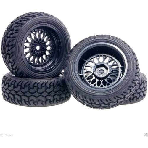 RC 2080-8019 Wheel Offset:3mm & Rally Tires For 1:16 On-Road Rally Car